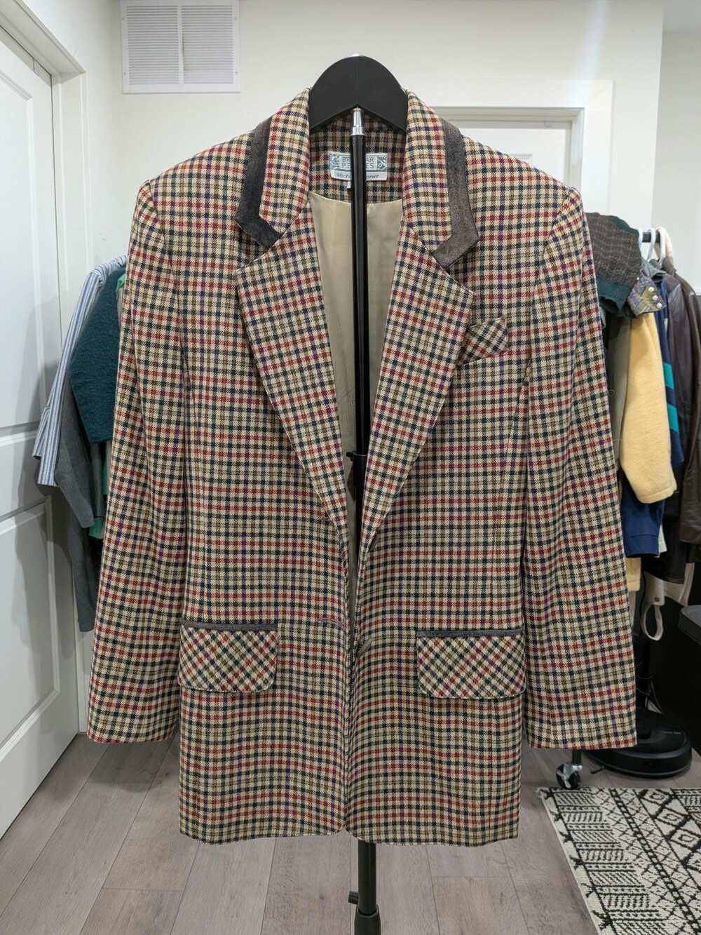 Vintage Braemar Petites Plaid Blazer Jacket Women's Small